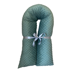 Těhotenský polštář minky šalvějová se zipem