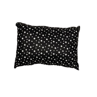 Polštářek bílé hvězdičky na černé
