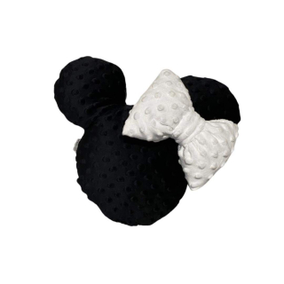 Mickey hlava minky s mašlí černá 