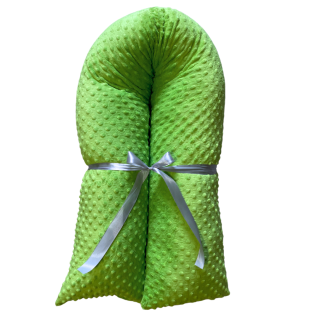 Těhotenský polštář minky zelená 