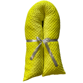 Těhotenský polštář minky citronová