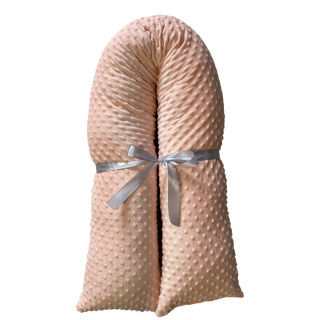 Těhotenský polštář minky meruňková 
