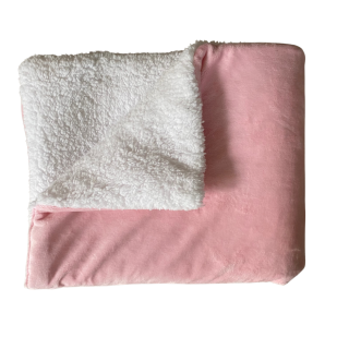 Beránková dečka růžová