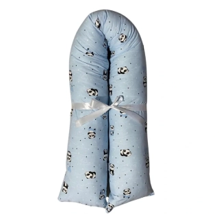 Těhotenský polštář pandy na modré