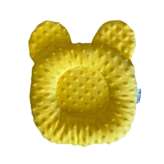 Podhlavníček do postýlky minky žlutý