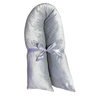 Těhotenský polštář cuddly stříbrný