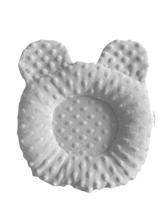 Podhlavníček do postýlky minky stříbrný