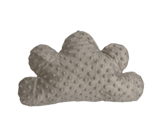 Polštářek mráček minky šedá