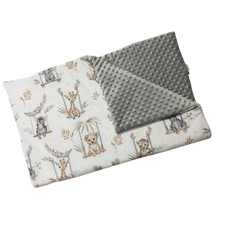 Oboustranná dečka zvířátka na houpačkách 